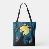 Tote Bag Araignées, Champignons et Sorcières (Dos)