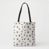Tote Bag Araignées noires effrayantes  (Devant)