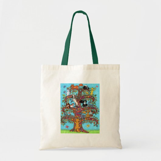 Tote Bag Arbre à chat de vie 2 (Devant)