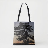 Tote Bag Arbre à coucher de soleil (Devant)