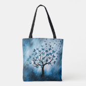 Tote Bag Arbre à papillons - Maïs bleu (Dos)
