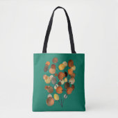 Tote Bag Arbre Abstrait brun d'automne (Devant)