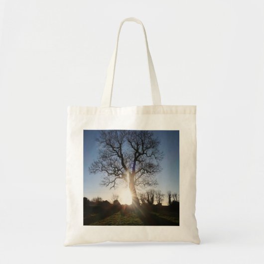 Tote Bag Arbre au coucher du soleil (Devant)