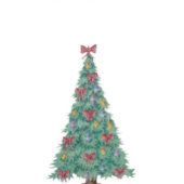 Tote Bag arbre avec décorations cloches d'arcs rouges pour 