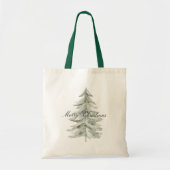 Tote Bag Arbre blanc de Noël (Devant)