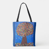 Tote Bag Arbre coloré Abstrait (Dos)