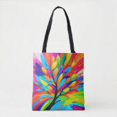 Tote Bag Arbre coloré des rêves (Devant)