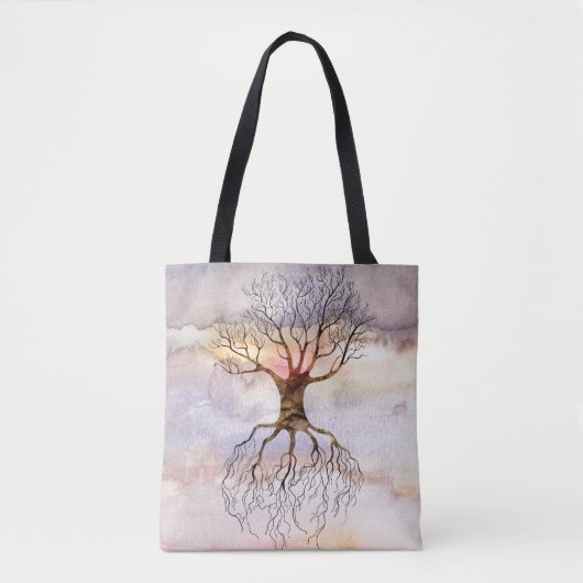 Tote Bag Arbre contre le ciel (Devant)