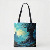Tote Bag Arbre cosmique de vie Imaginaire (Devant)