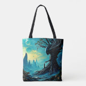 Tote Bag Arbre cosmique de vie Imaginaire (Dos)