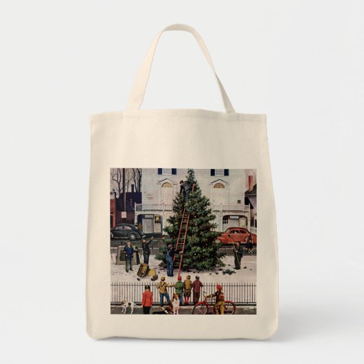 Tote Bag Arbre dans la place (Devant)