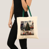 Tote Bag Arbre dans le Carré de ville (Devant (produit))