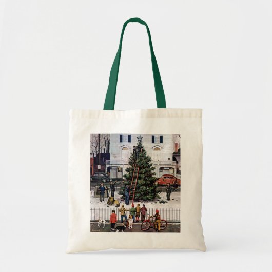 Tote Bag Arbre dans le Carré de ville (Devant)