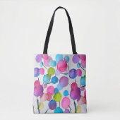Tote Bag Arbre d'art abstrait rose mignon (Devant)