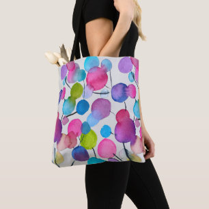 Tote Bag Arbre d'art abstrait rose mignon