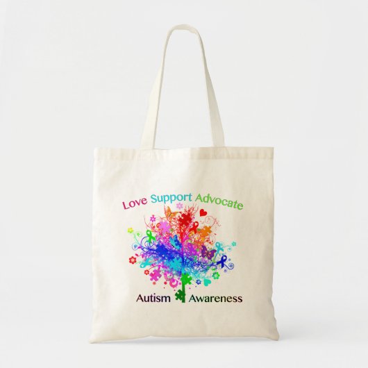 Tote Bag Arbre d'autisme dans le spectre (Devant)