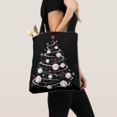 Tote Bag Arbre de baseball de Noël Arbre de Noël Amoureux d (De près)