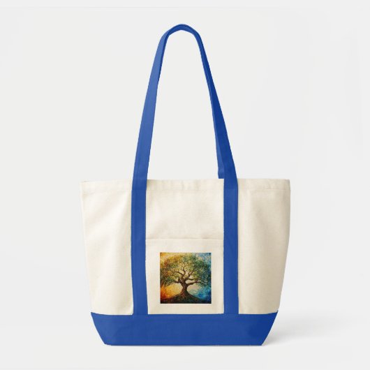 Tote Bag Arbre de connaissances - Peinture à l'huile (Devant)