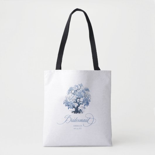 Tote Bag Arbre de mariage motif chinoiserie Demoiselle d'ho (Devant)