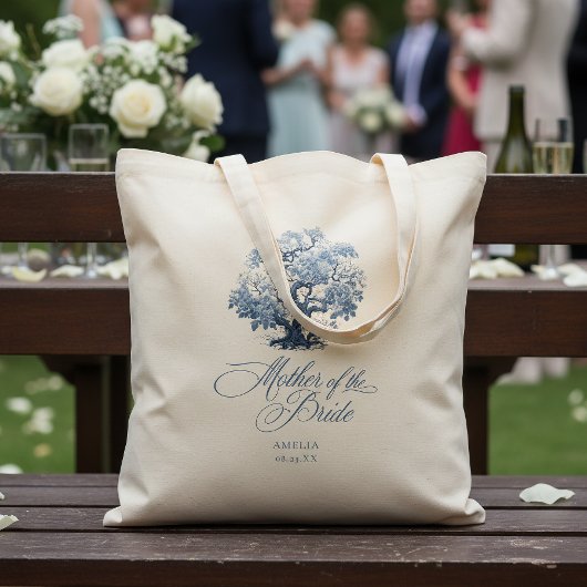 Tote Bag Arbre de mariage motif chinoiserie pour mère de la