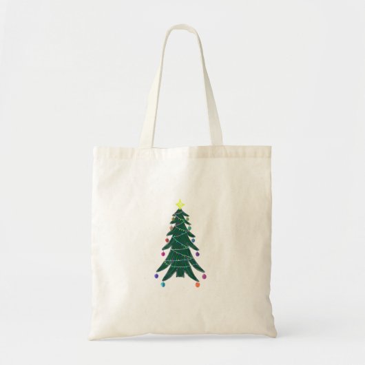 Tote Bag Arbre de Noël (Devant)