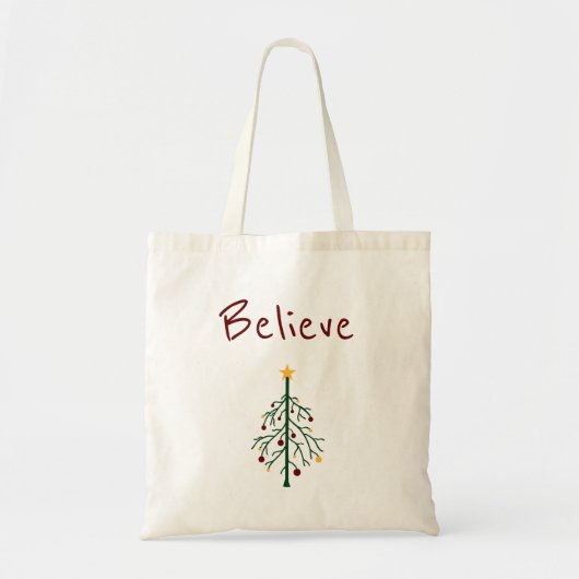 Tote Bag Arbre de Noël (Devant)