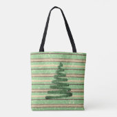 Tote Bag Arbre de Noël enneigé (Dos)