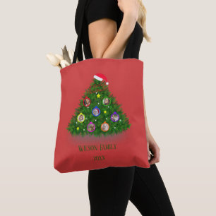 Tote Bag Arbre de Noël familial