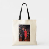 Tote Bag Arbre de Noël Président John Kennedy & Jacqueline (Dos)