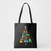 Tote Bag Arbre de Noël Professeur de Sciences Chimie École (Devant)