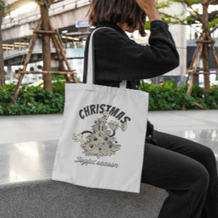 Tote Bag Arbre de Noël rétro