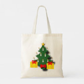 Tote Bag Arbre de Noël traditionnel aux bougies (Dos)