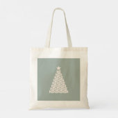 Tote Bag Arbre de Noël vert Sage (Dos)