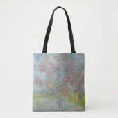 Tote Bag Arbre de pêche à fleurs (Devant)
