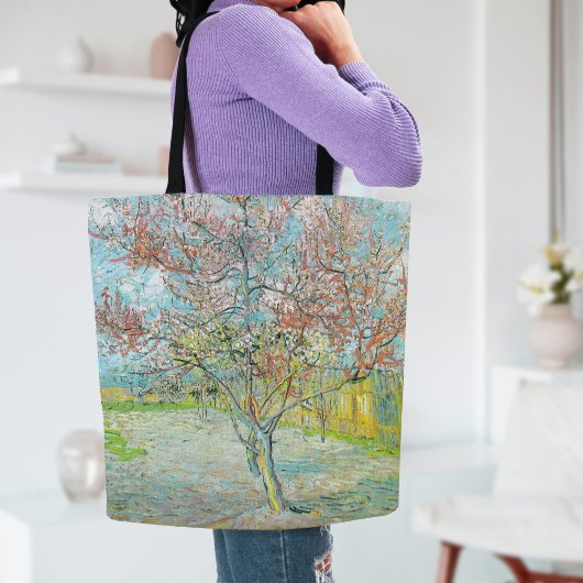 Tote Bag Arbre de pêche à fleurs | Vincent van Gogh