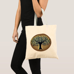 Tote Bag Arbre de vie Art Abstrait de la nature
