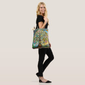 Tote Bag Arbre de Vie Fleurissant des 7 Chakras (Sur le modèle)