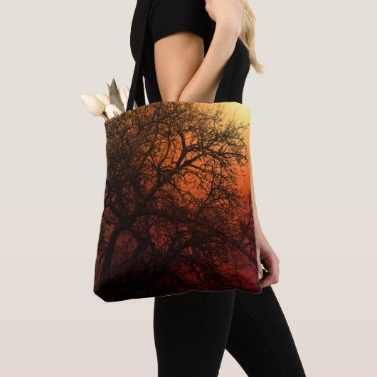 Tote Bag Arbre d'hiver Silhouette (De près)