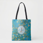 Tote Bag Arbre en fleurs d'amandes customisées Van Gogh Mon (Devant)
