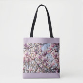 Tote Bag Arbre en fleurs de Magnolia (Devant)