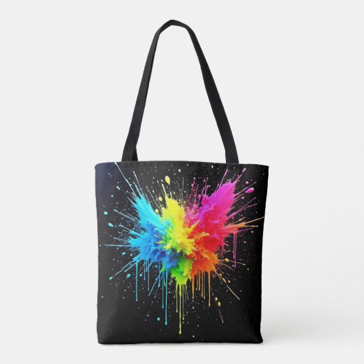 Tote Bag Arbre en poudre arc-en-ciel (Dos)