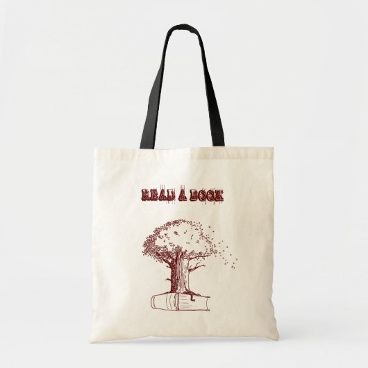 Tote Bag Arbre et un livre (Devant)