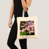 Tote Bag Arbre Fleur de Cerisier dans le Parc (Devant (produit))
