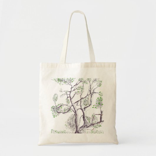 Tote Bag arbre naturel (Devant)