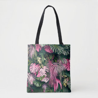 Tote Bag Arbres Arrière - plans tropicaux