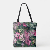 Tote Bag Arbres Arrière - plans tropicaux (Dos)