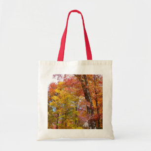 Tote Bag Arbres automnes oranges et jaunes Photographie d'a