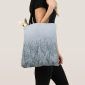 TOTE BAG ARBRES COUVRANT LA NEIGE (De près)