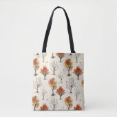 Tote Bag Arbres d'automne confortables Impression botanique (Devant)