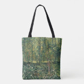 Tote Bag Arbres de Vincent van Gogh | et broussaille, 1887 (Dos)